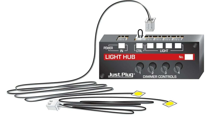Woodland Scenics JP5700 Just Plug Lighting System, Lights and Hub Set image 2