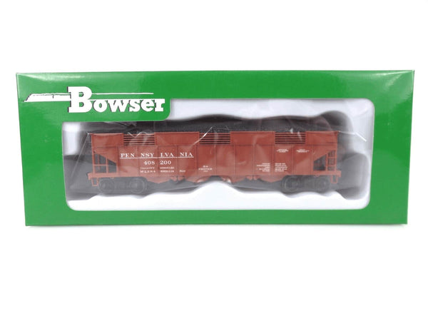 Bowser 43046 HO Scale H22 4-Bay Hopper PRR Pennsylvania Early Lettering #408200 image 0
