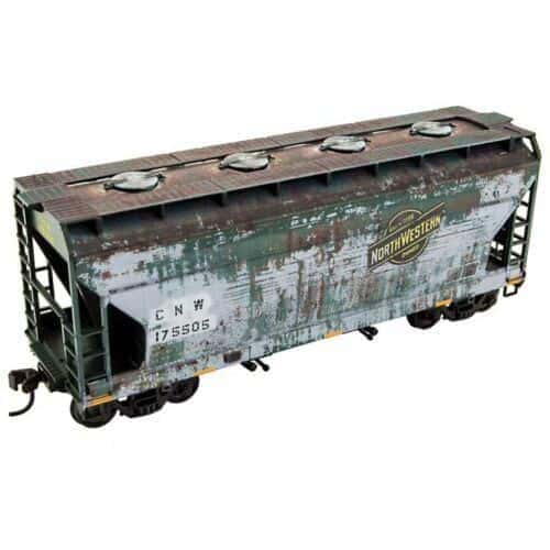 Accurail Micro-Trains 2200-003 HO Scale UP Ex. C&amp;NW Covered Hopper Weathered image 1