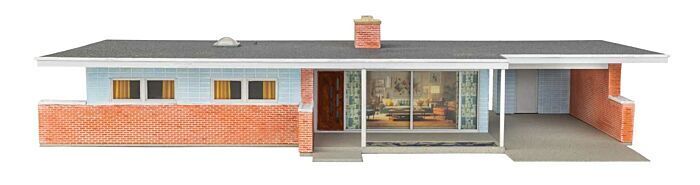 Walthers Cornerstone #933-4156 HO Scale Mid-Century Modern Home Kit NIB image 3