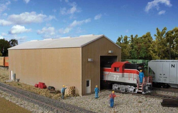 Walthers Cornerstone #933-2985 HO Scale Modern Single-Track Engine House NIB image 0