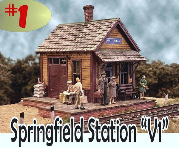 Bar Mills Scale Model Works #262 Springfield Station Kit V1 NIB image 0