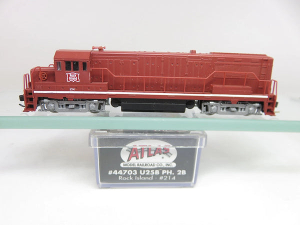 Atlas Classic 44703 N Scale Rock Island GE U25B Diesel Locomotive #214