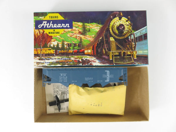 Athearn Blue Box 1752 HO Scale B&M Boston & Maine Hopper Car Unassembled Kit #2