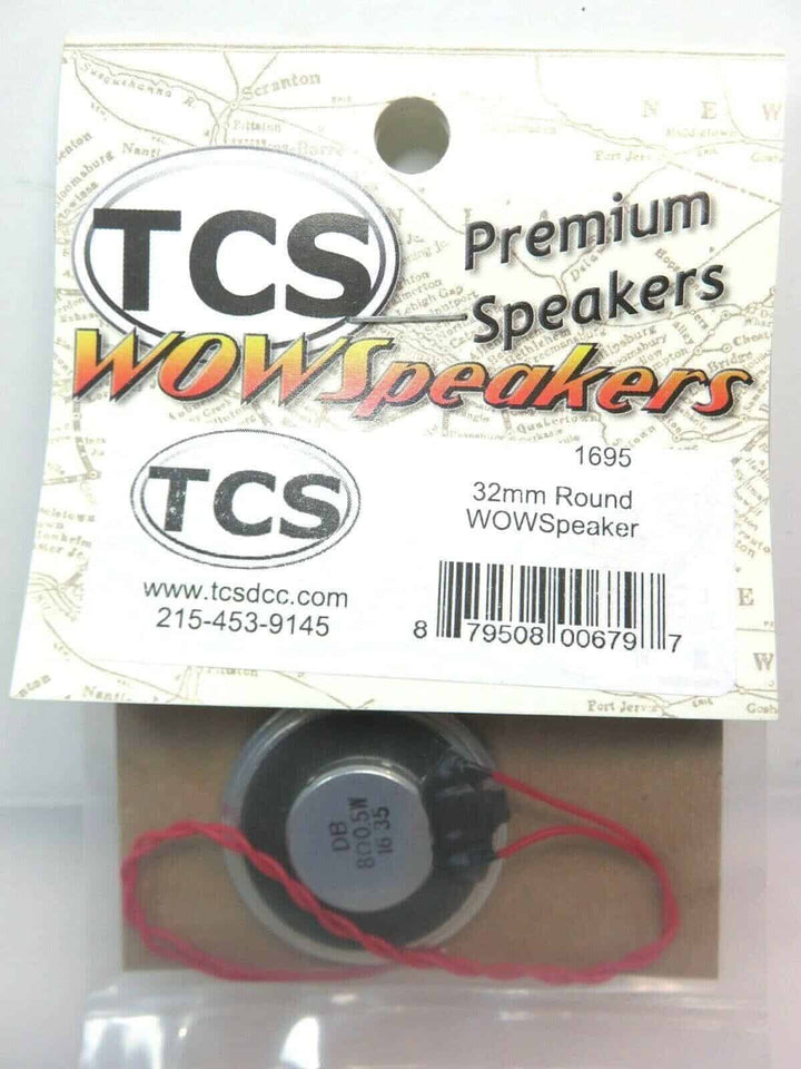 Train Control System TCS #1695 32MM Round WOW Speaker image 1