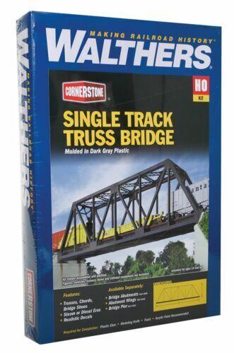 Walthers Cornerstone #933-3185 HO Scale Single-Track Railroad Truss Bridge Kit image 0