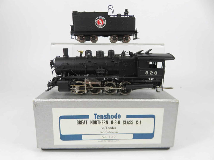 Tenshodo Brass #157 HO Great Northern Class C-1 0-8-0 Steam Locomotive Painted image 0