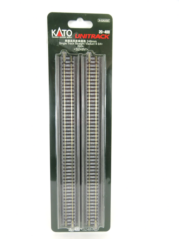 Kato 20-400 N Scale Unitrack Single-Track Straight Viaduct 9-3/4" 248mm 2-PK