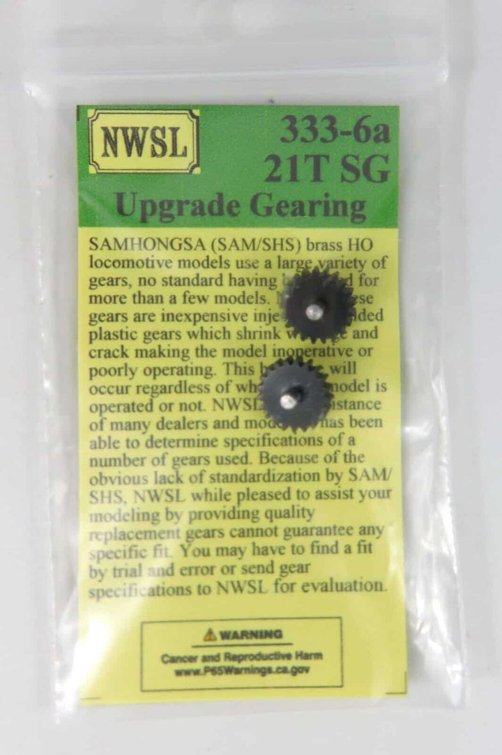 Northwest Short Line NWSL 333-6A Spur Gear Delrin 2 Pack Fits Samhongsa Brass image 0