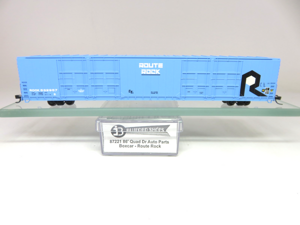 Bluford Shops 87221 N Scale 86' Quad Dr Auto Parts Boxcar Rock Island Railroad