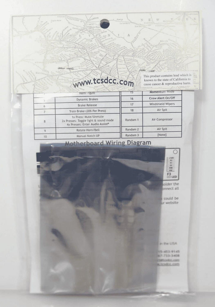 Train Control Systems TCS HO 1790 WDK-WAL-3 DCC Walthers WOWSound Conversion Kit image 2
