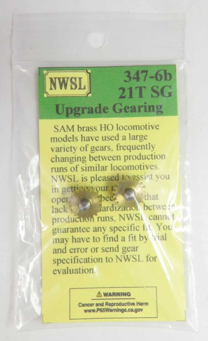 Northwest Short Line NWSL 347-6B Spur Gear Brass 2 Pack Fits Samhongsa Brass image 2