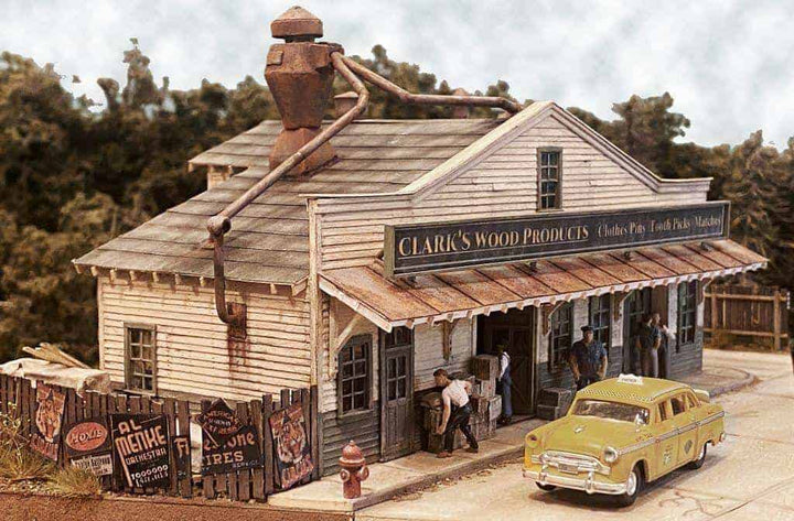 Bar Mills Scale Model Works #332 HO Scale Clark's Wood Products Kit NIB image 3