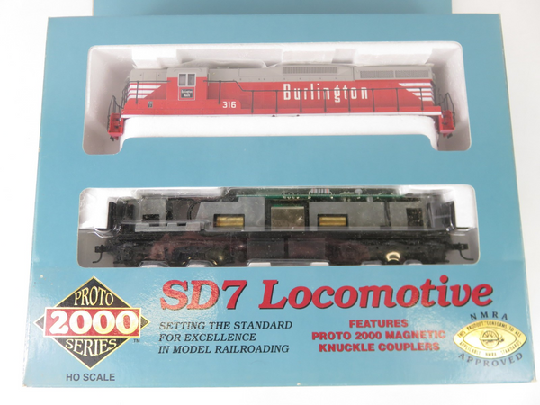 Proto 2000 30142 HO Scale CB&Q Burlington EMD SD7 Diesel Locomotive
