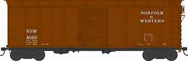 Bowser 43315 HO Scale N&amp;W Norfolk Western X31 B1 2-Door Boxcar #46493 image 0