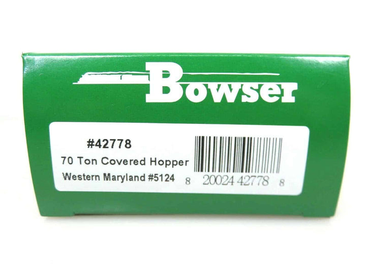 Bowser #42778 HO Scale 70-Ton 2-Bay Covered Hopper Western Maryland #5124 NIB image 2