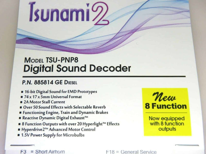 SoundTraxx 885814 TSU-PNP8 Tsunami 2 Digital Sound Decoder GE Diesel Locomotive image 2