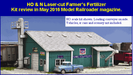 Blair Line #2007 HO Scale Laser-cut Farmer's Fertilizer Bulk Plant Kit NIB image 0