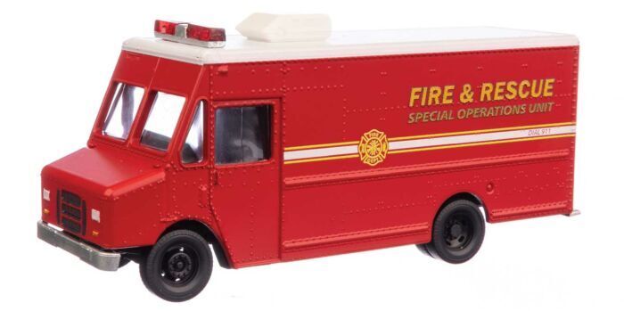 Walthers SceneMaster 949-12107 HO Morgan Olson Fire &amp; Rescue Special OPS Van image 1