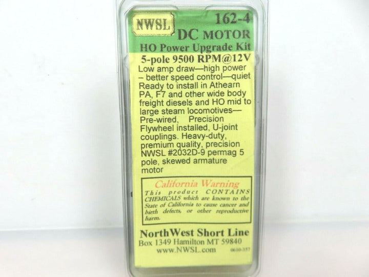 NWSL Northwest Short Line 162-4 HO Re-power Kit Can Motor 1 Brass Flywheel NIB image 0