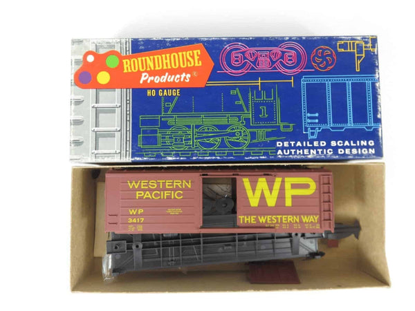 Roundhouse 1025 HO Scale 40' Boxcar WP Western Pacific Unassembled Kit NOS image 0