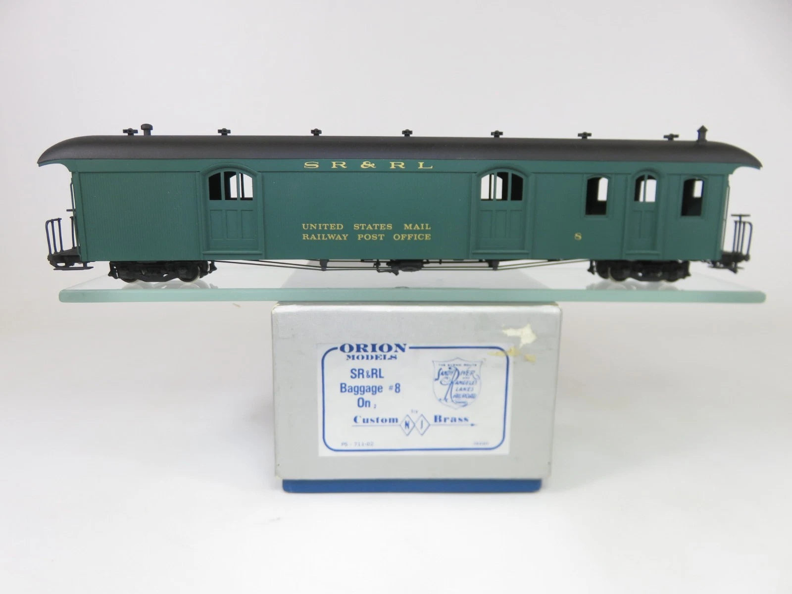 NJ Custom Brass Orion Models On2 Scale SR&RL Baggage Passenger Car #8 ...