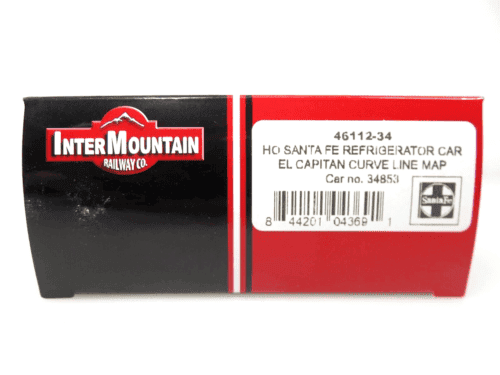 Intermountain 46112-34 HO Santa Fe Refrigerator Car El Capitan Curve Line Map image 2