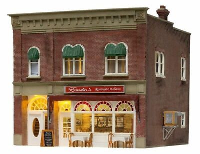 Woodland Scenics HO BR5055 Built and Ready Emilio's Italian Restaurant NIB image 1