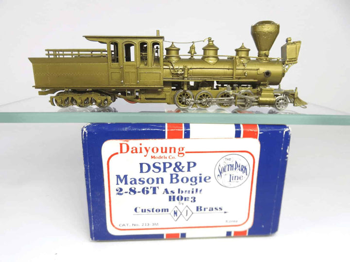 NJ Custom Brass ST213-3M HOn3 DSP&amp;P Mason Bogie 2-8-6T Steam Locomotive image 1