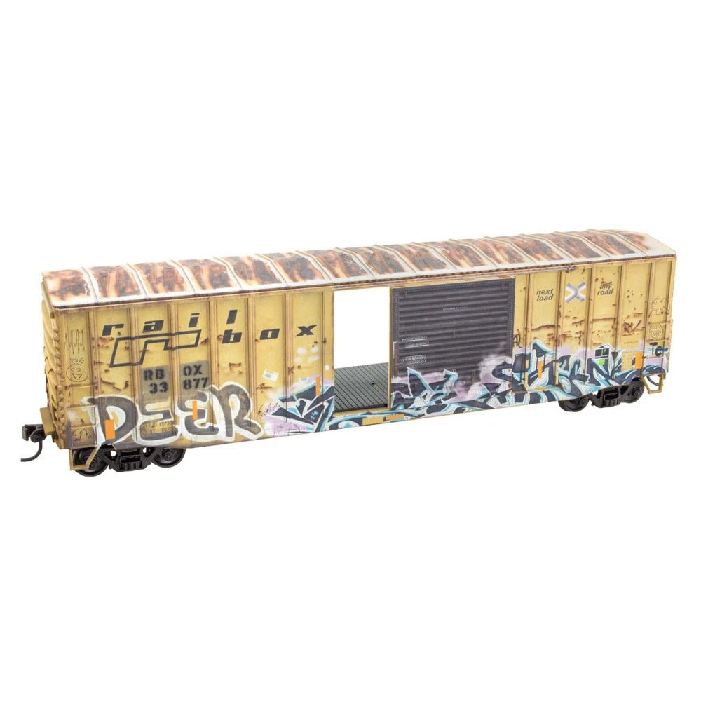 Micro Trains Accurail 5600004 HO Scale 50' Boxcar Railbox Kit Weathere ...