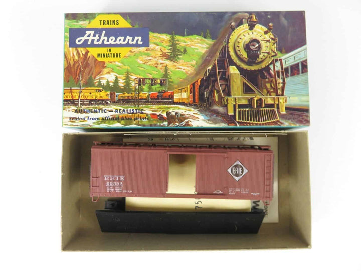 Athearn Blue Box #5232 40' Wood Boxcar Erie #60592 Unassembled Kit NOS image 0
