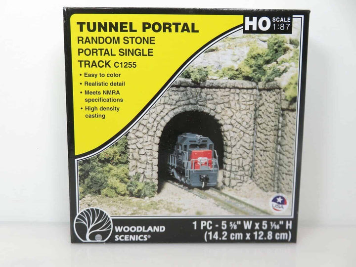 Woodland Scenics HO Scale C1255 Random Stone Single Track Tunnel Portal NIB image 0