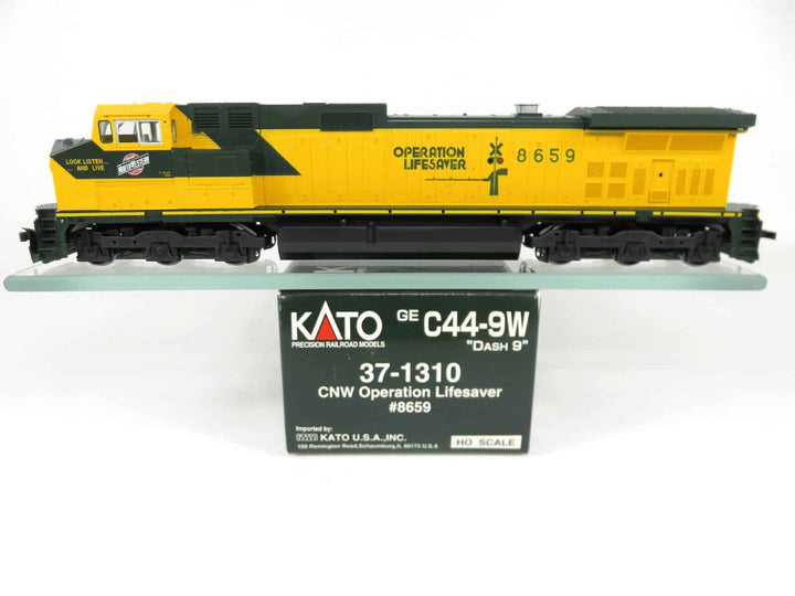 Kato 37-1310 HO GE C44-9W C&amp;NW Chicago North Western "Dash-9" Diesel Locomotive image 1