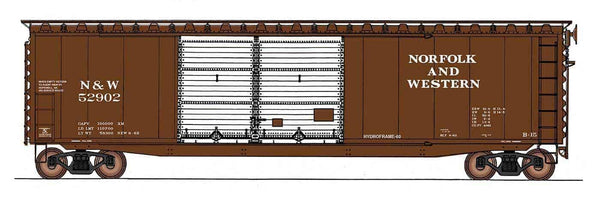 Intermountain 45630-01 HO 50' PS-1 Double Door Boxcar N&amp;W Norfolk and Western image 0