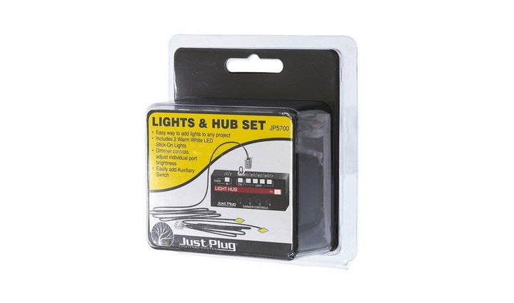 Woodland Scenics JP5700 Just Plug Lighting System, Lights and Hub Set image 1