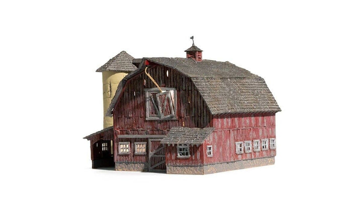 Woodland Scenics BR4932 Built and Ready N Scale Old Weathered Barn Building NIB image 5