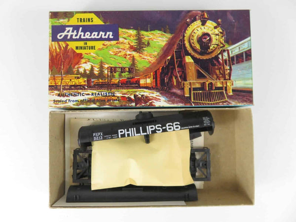 Athearn Blue Box #1572 HO Scale 40' Tank Car Phillips 66 Unassembled Kit NOS image 0
