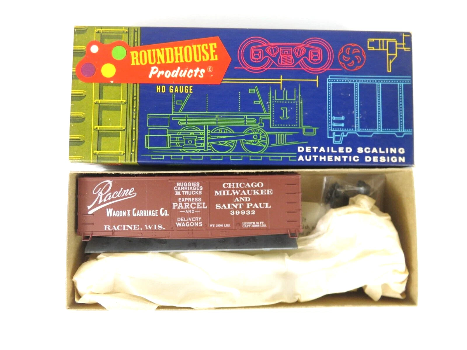 Roundhouse Racine Wi Roundhouse 3026 HO Scale Old Timer Billboard Box Car Racine Wagons Kit ...