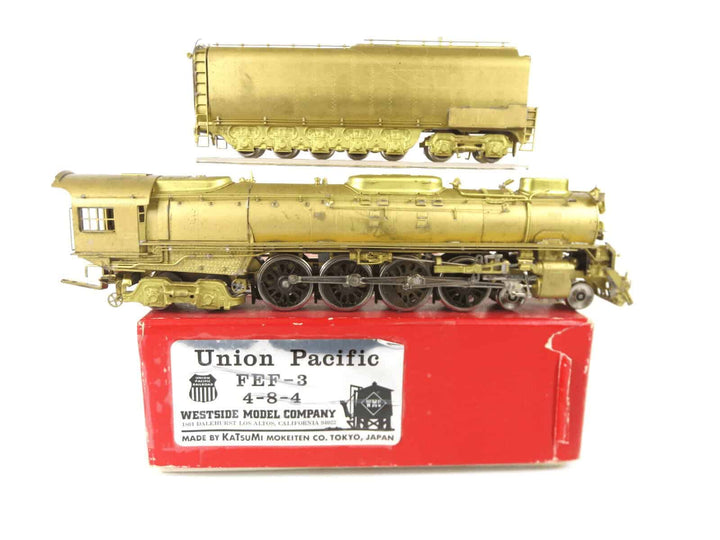 Westside Model Company Brass HO Scale Union Pacific 4-8-4 FEF-3 Steam Locomotive image 0