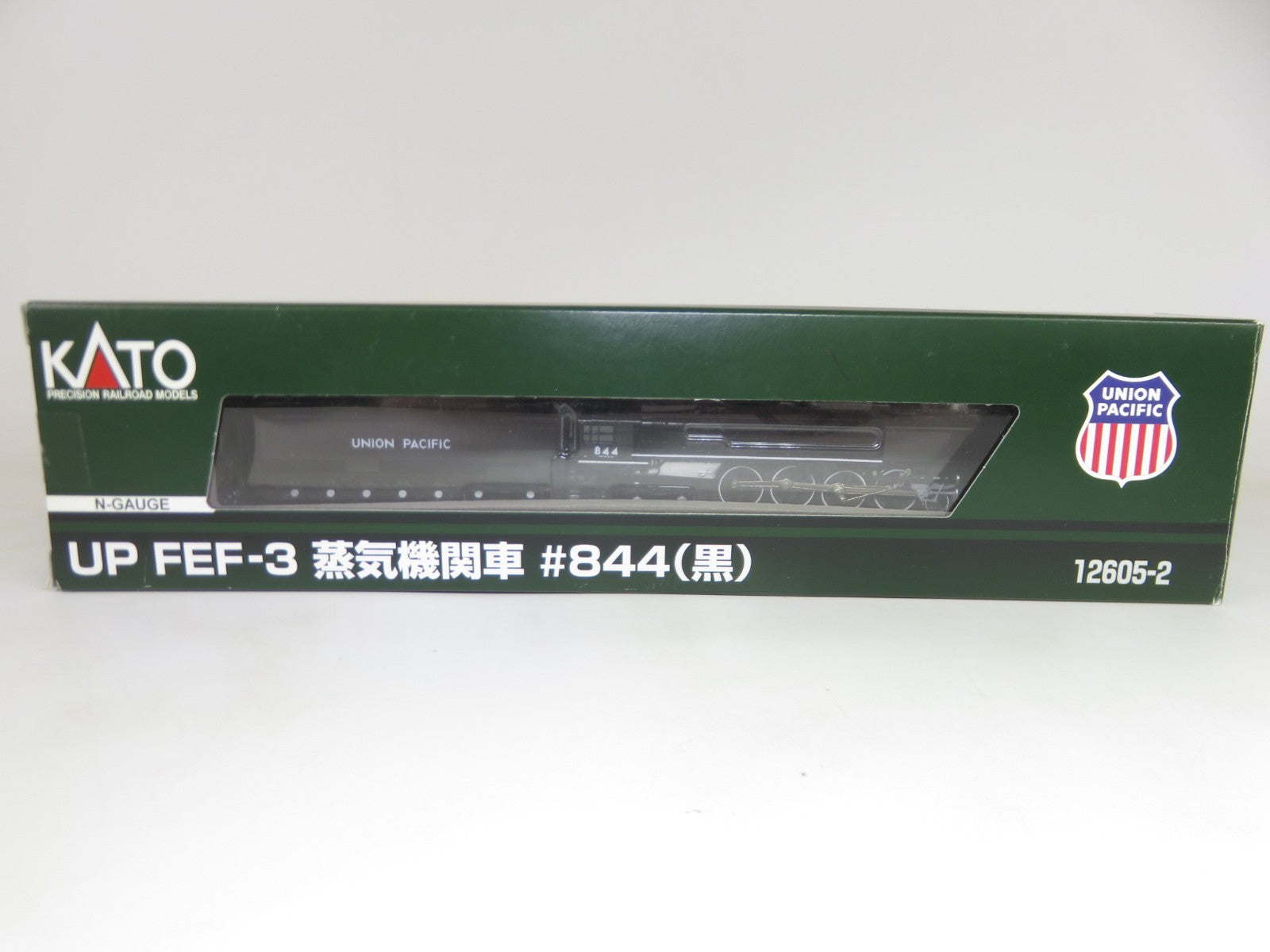 Kato 12605-2 N Scale UP Union Pacific 4-8-4 FEF-3 844 Excursion