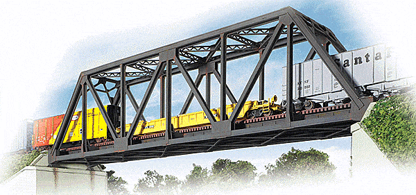 Walthers Cornerstone #933-3185 HO Scale Single-Track Railroad Truss Bridge Kit image 1