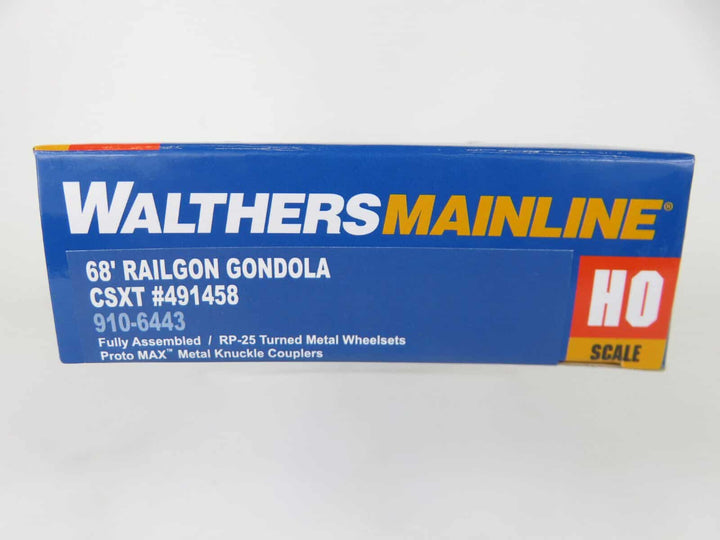 Walthers Mainline 910-6443 HO Scale 68' Railgon Gondola CSXT CSX Transportaion image 2