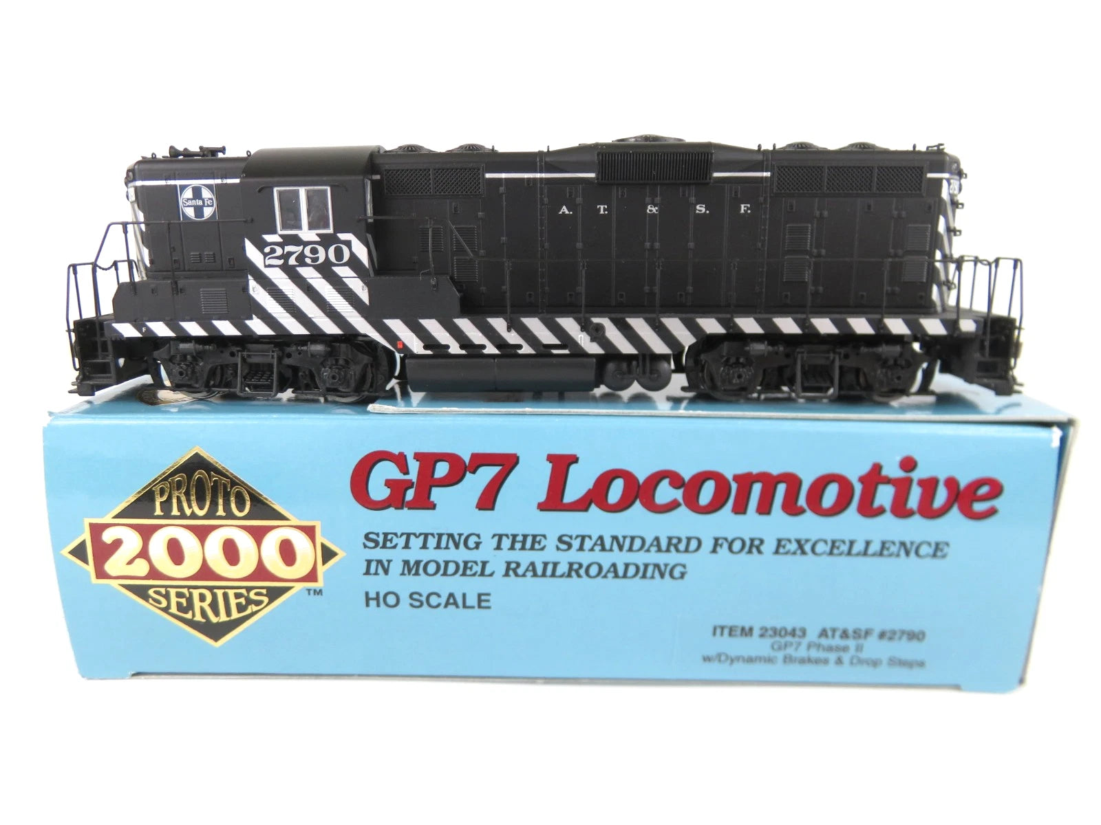 Proto 2000 #23043 HO Scale ATSF Santa Fe EMD GP7 Diesel Locomotive New ...