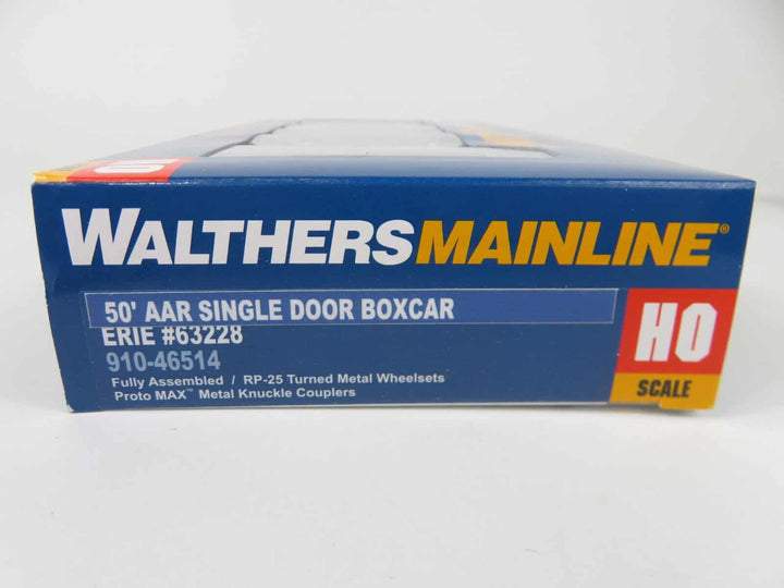 Walthers Mainline 910-46514 HO Scale 50' AAR Single Door Boxcar Erie Railroad image 1