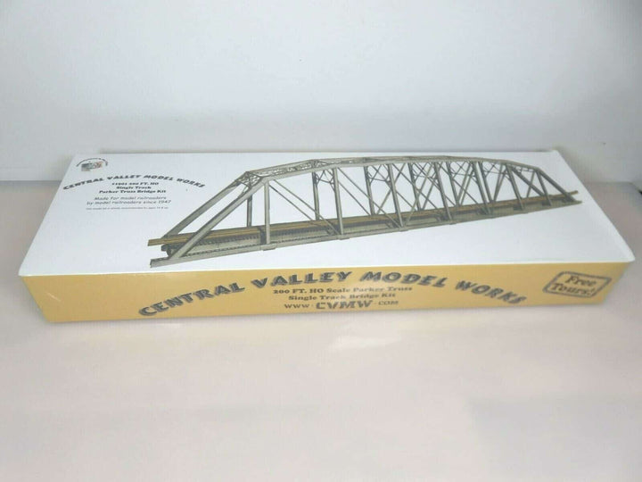 Central Valley Model Works 1901 HO 200' Single Track Parker Truss Bridge Kit NIB image 2