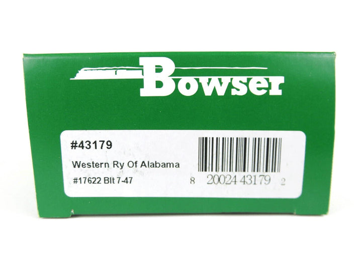 Bowser #43179 HO Scale 40' Boxcar Western Railway of Alabama Road #17622 image 2
