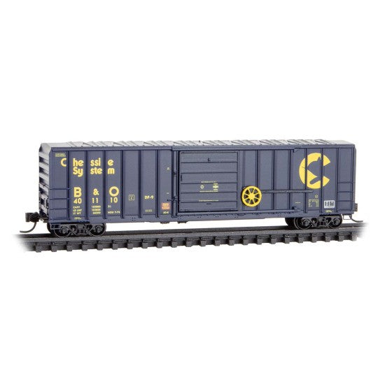 Micro Trains 025 00 356 N Scale Chessie System 50' Rib Side Boxcar Single Door