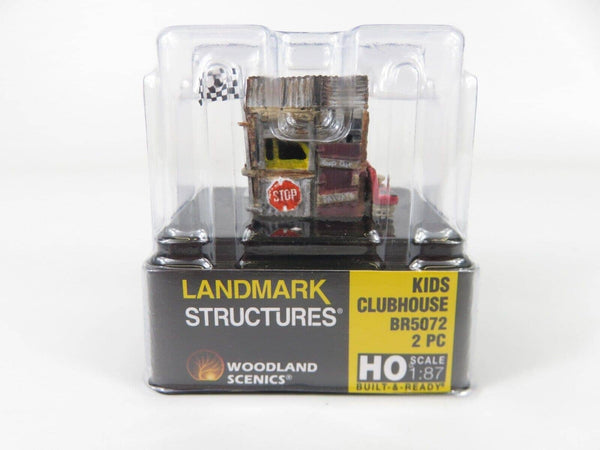 Woodlands Scenics BR5072 HO Scale Kids Clubhouse Built and Ready NIB image 0