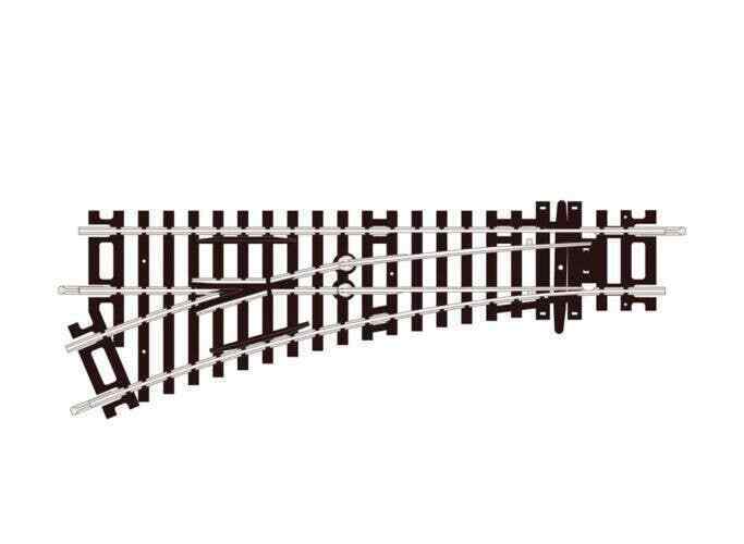 Peco Setrack ST-241 HO Scale No. 2 Radius Code 100 LH Left Hand Turnout Switch image 1