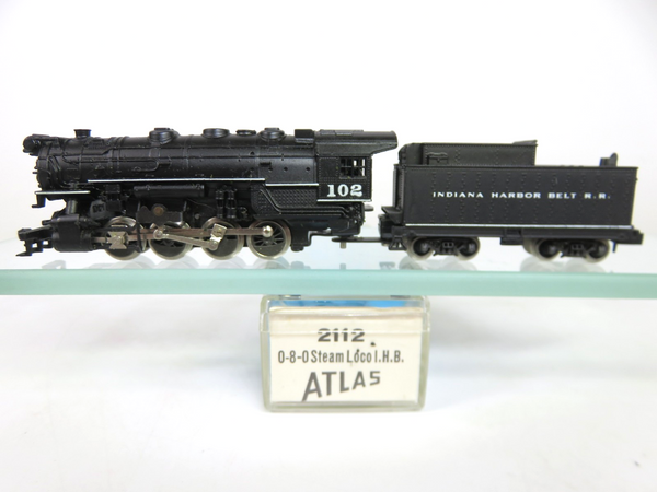 Atlas 2112 N Scale IHB Indiana Harbor Belt 0-8-0 Steam Locomotive